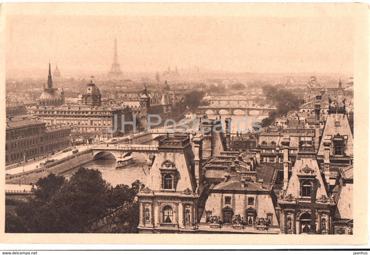 Paris - Vue des Sept Ponts Prise de St Gerevais - bridge - 123 - old postcard - France - unused - JH Postcards