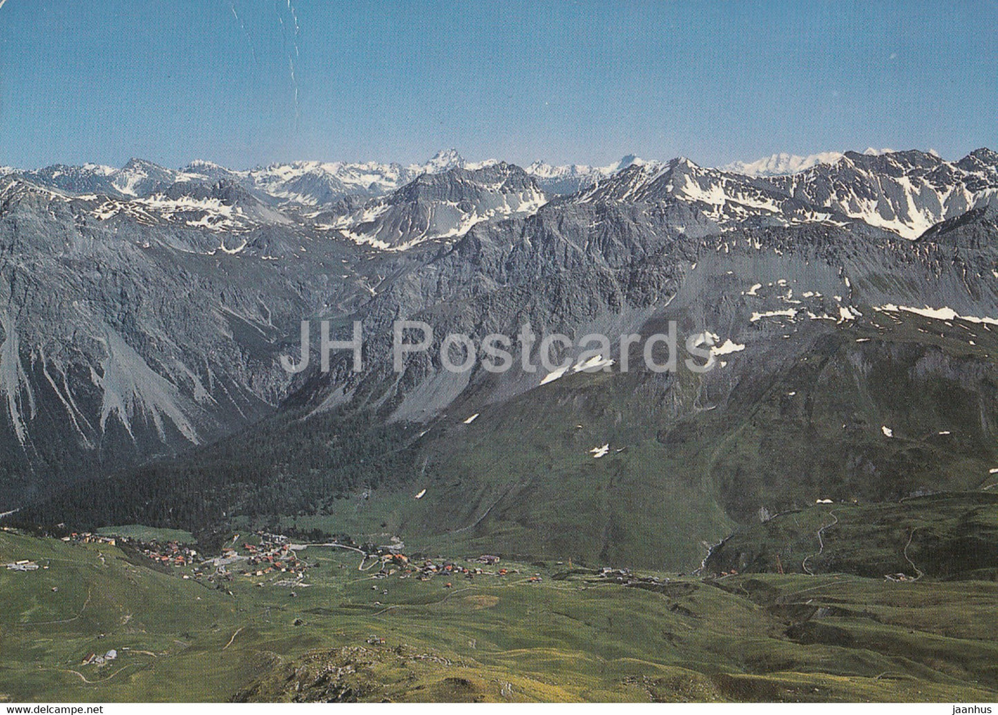 Arosa Weisshorn 2653 m - Innerarosa - Piz Kesch - Piz Plau - Piz Bernina - 1970 - Switzerland - used - JH Postcards