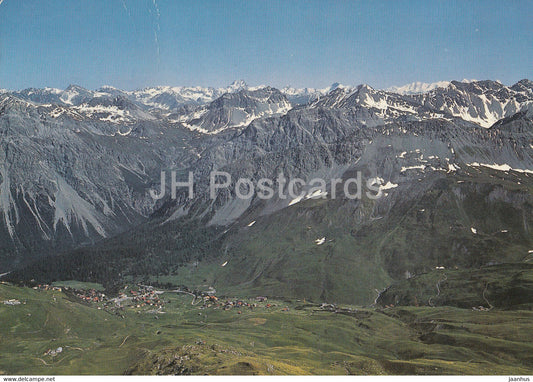 Arosa Weisshorn 2653 m - Innerarosa - Piz Kesch - Piz Plau - Piz Bernina - 1970 - Switzerland - used - JH Postcards