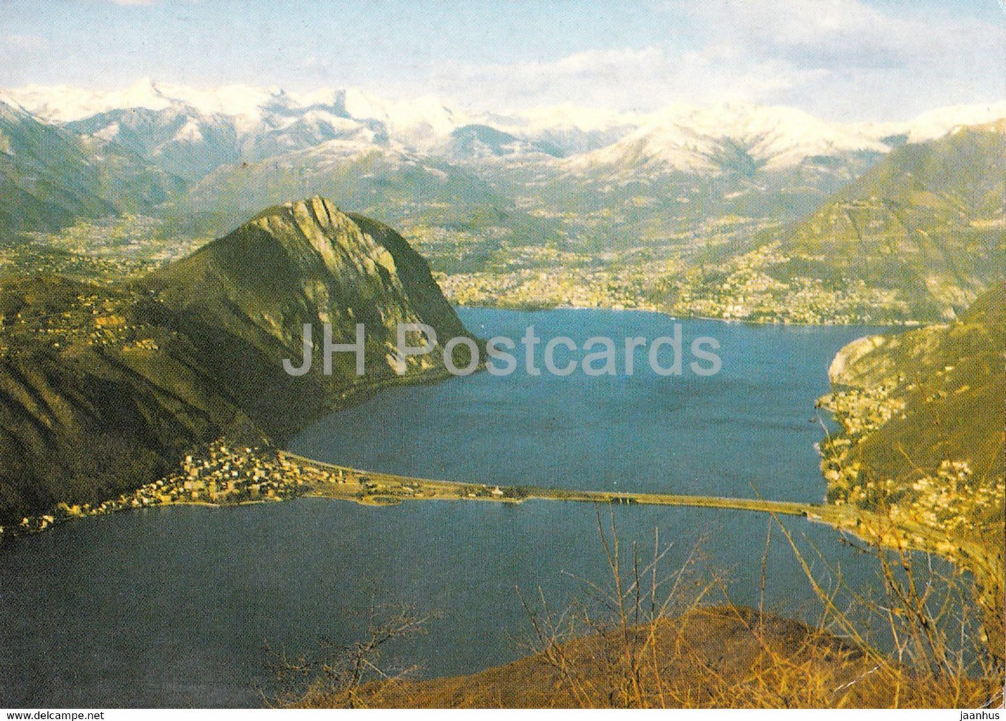 Serpiano - Vista dal Monte San Giorgio - 1990 - Switzerland - used - JH Postcards