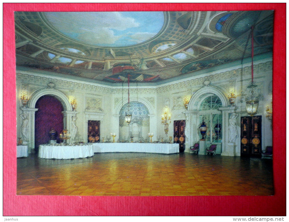 The Grand Hall - The Pavlovsk Palace - Pavlovsk - 1985 - Russia USSR - unused - JH Postcards