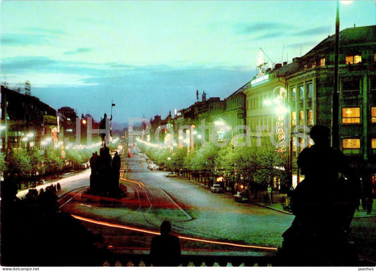 Praha - Prague - Wenceslas square - Czech Republic - Czechoslovakia - unused - JH Postcards