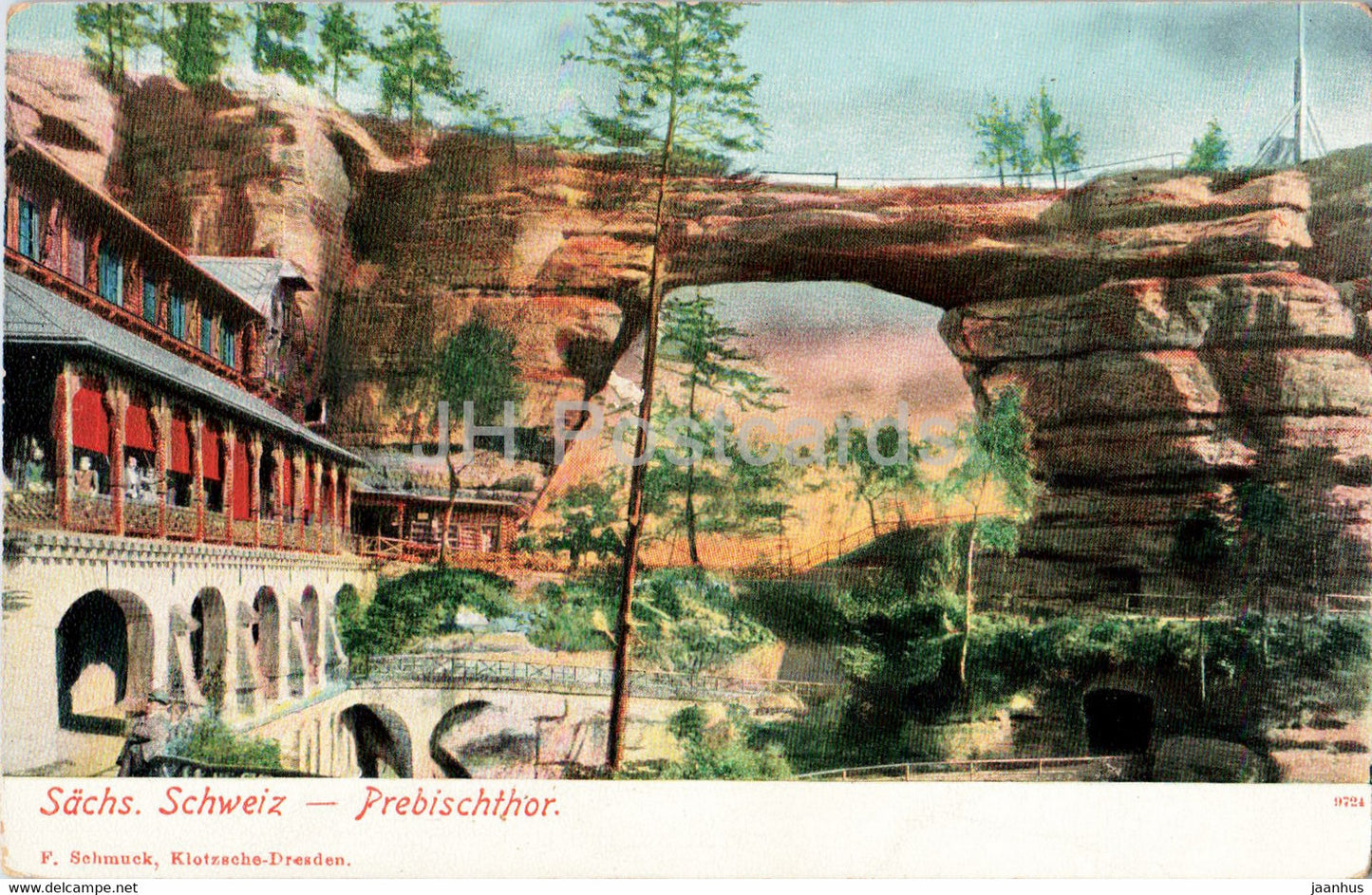 Sachs Schweiz - Prebischthor - 9724 - old postcard - Germany - unused - JH Postcards