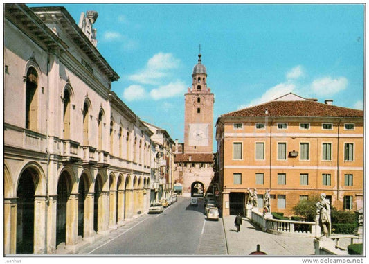 Via F. M. Preti - street - Castelfranco Veneto - Trevisio - Veneto - CAS 9/11 - Italia - Italy - unused - JH Postcards