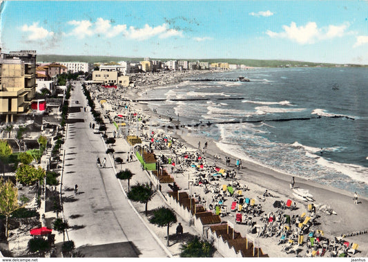 Cattolica - Lungomare e Spiaggia - Promenade along the sea and beach - Italy - 1962 - used - JH Postcards