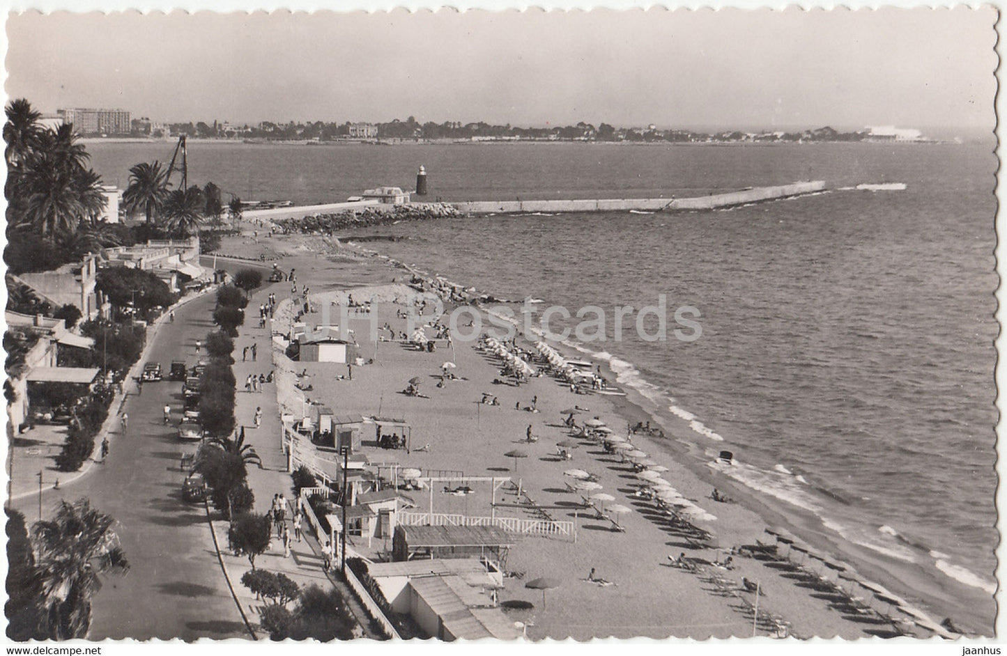 Cannes - La Plage du Midi - 645 - beach - France - unused - JH Postcards