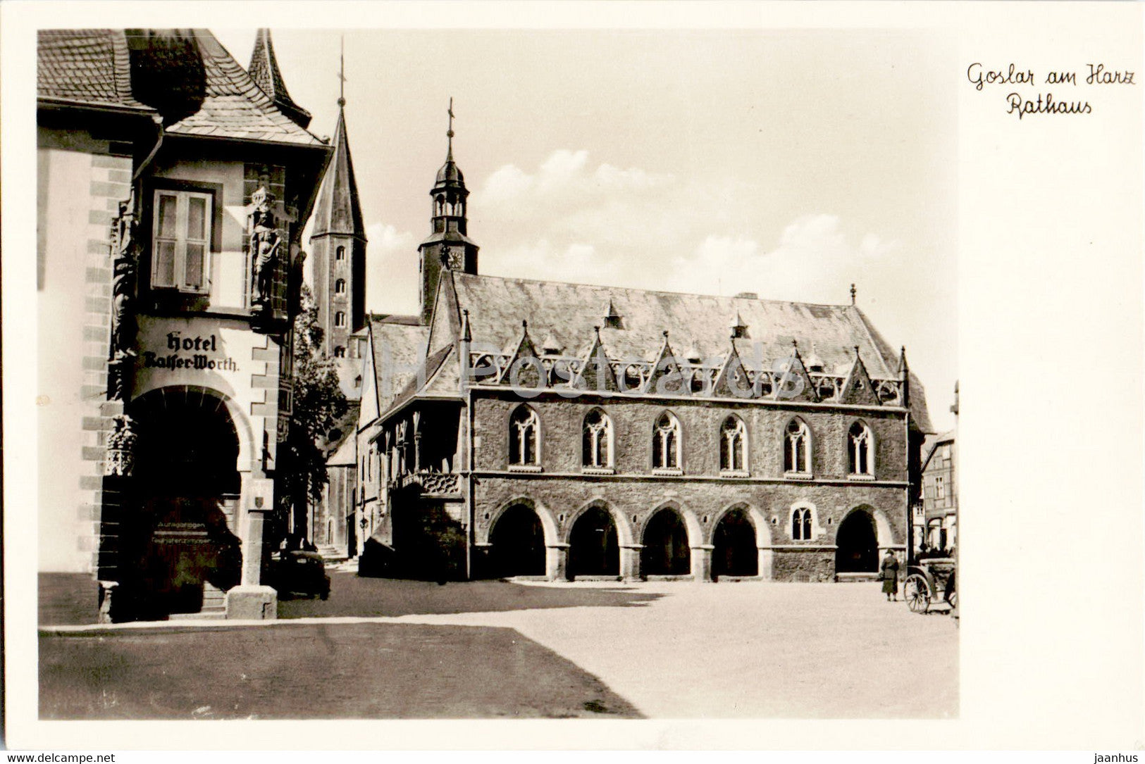 Goslar am Harz - Rathaus - old postcard - Germany - unused - JH Postcards