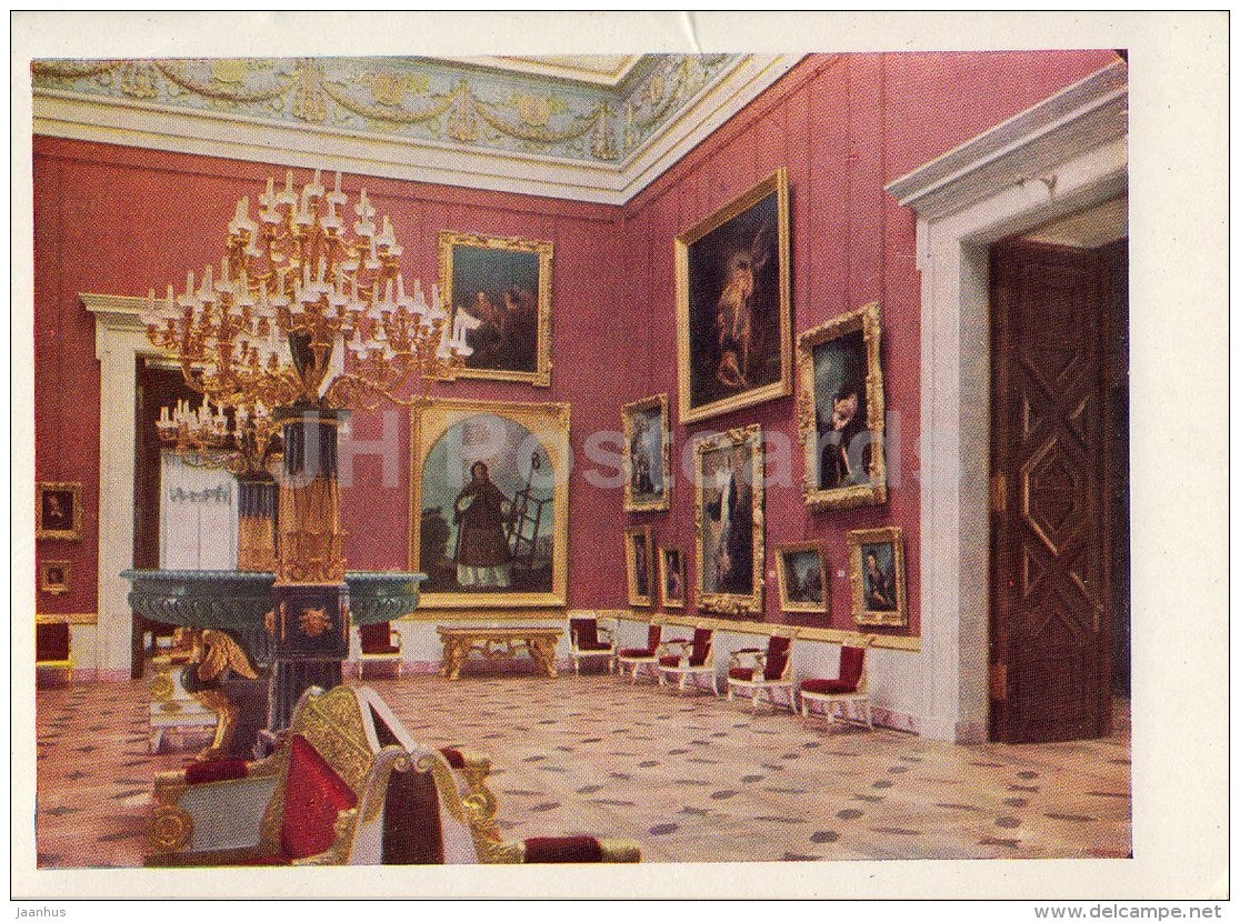 The Hall of Spanish Art - Hermitage - St. Petersburg - Leningrad - Russia USSR - 1963 - unused - JH Postcards