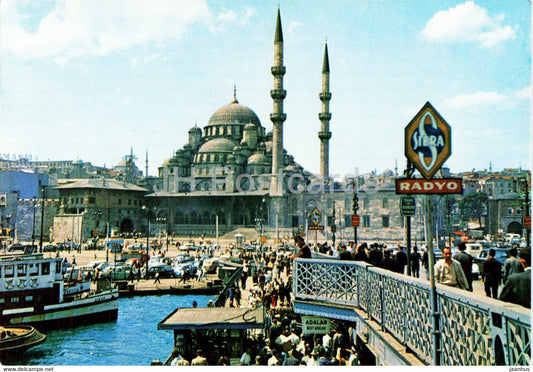 Istanbul - The Galata Bridge and New Mosque - 355 - Keskin - Turkey - unused - JH Postcards
