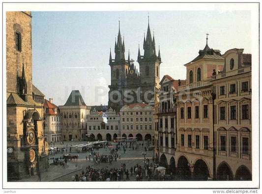 Old Town Square - Paraha - Prague - Czechoslovakia - Czech - used 1997 - JH Postcards