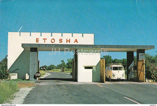 Etosha National Park - Von Lindequist Gate - van - 1974 - South West Africa - Namibia - used - JH Postcards