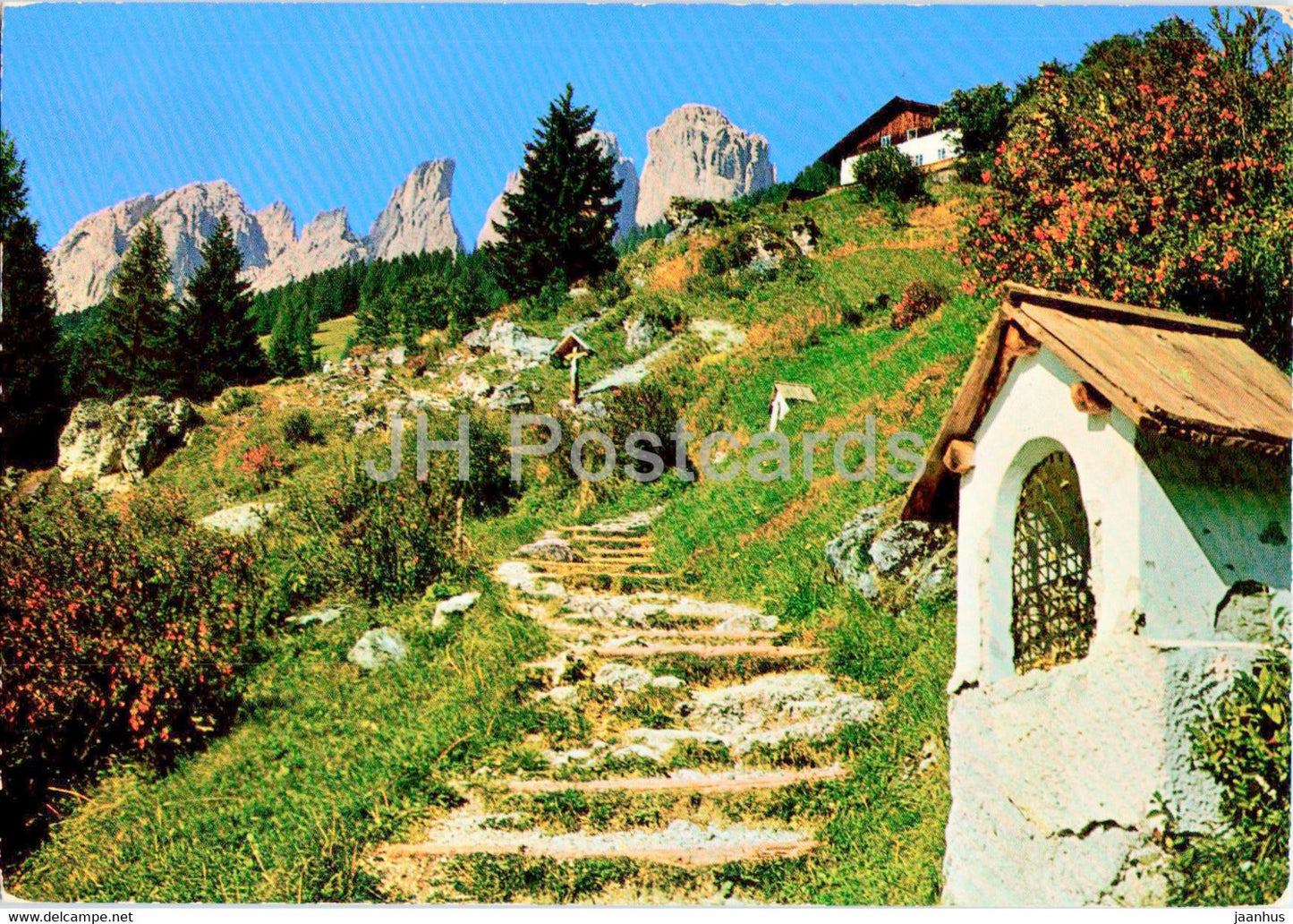 Campitello - Val di Fassa - Dolomiti - il Sassolungo - 1976 - Italy - used - JH Postcards