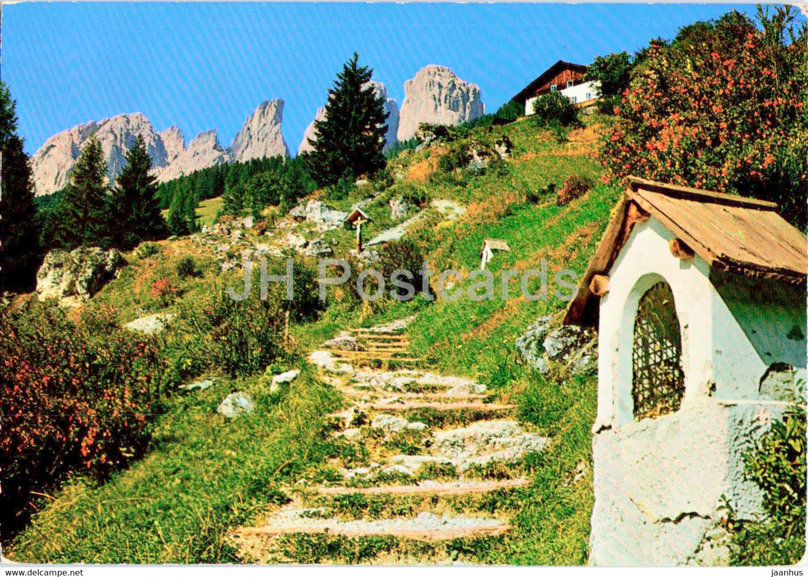 Campitello - Val di Fassa - Dolomiti - il Sassolungo - 1976 - Italy - used - JH Postcards