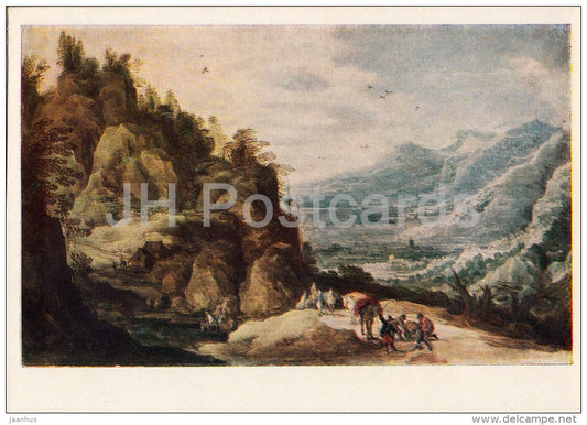 painting by Joos de Momper - Mountain Landscape - Flemish art - 1957 - Russia USSR - unused - JH Postcards