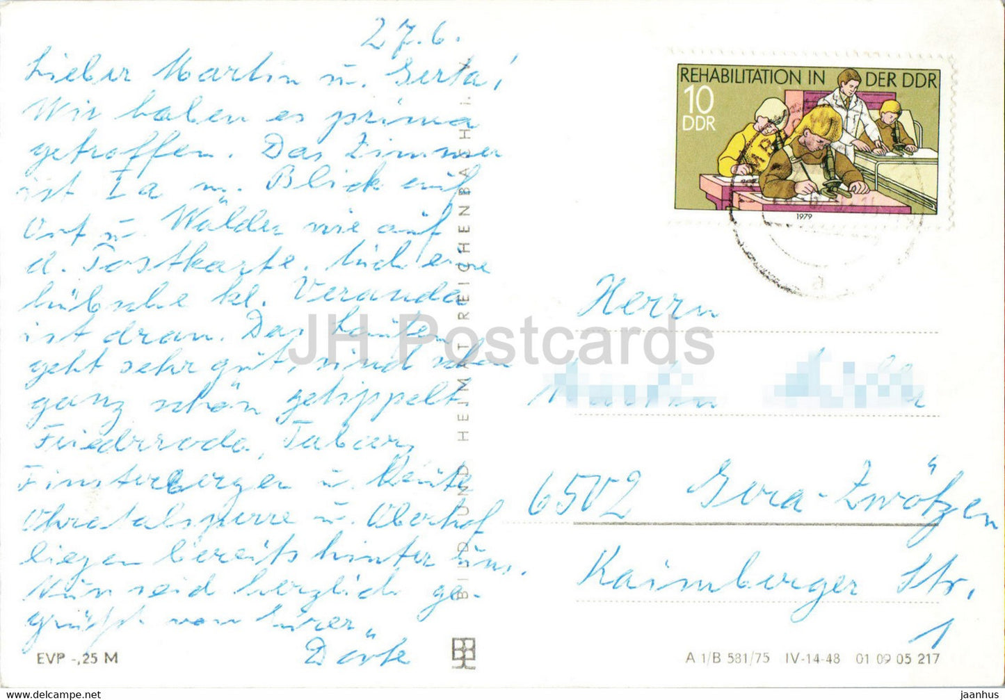 Tambach Dietharz - Thur Wald - Germany DDR - used