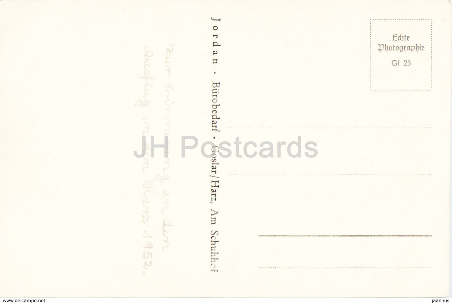 Goslar am Harz - Rathaus - old postcard - Germany - unused