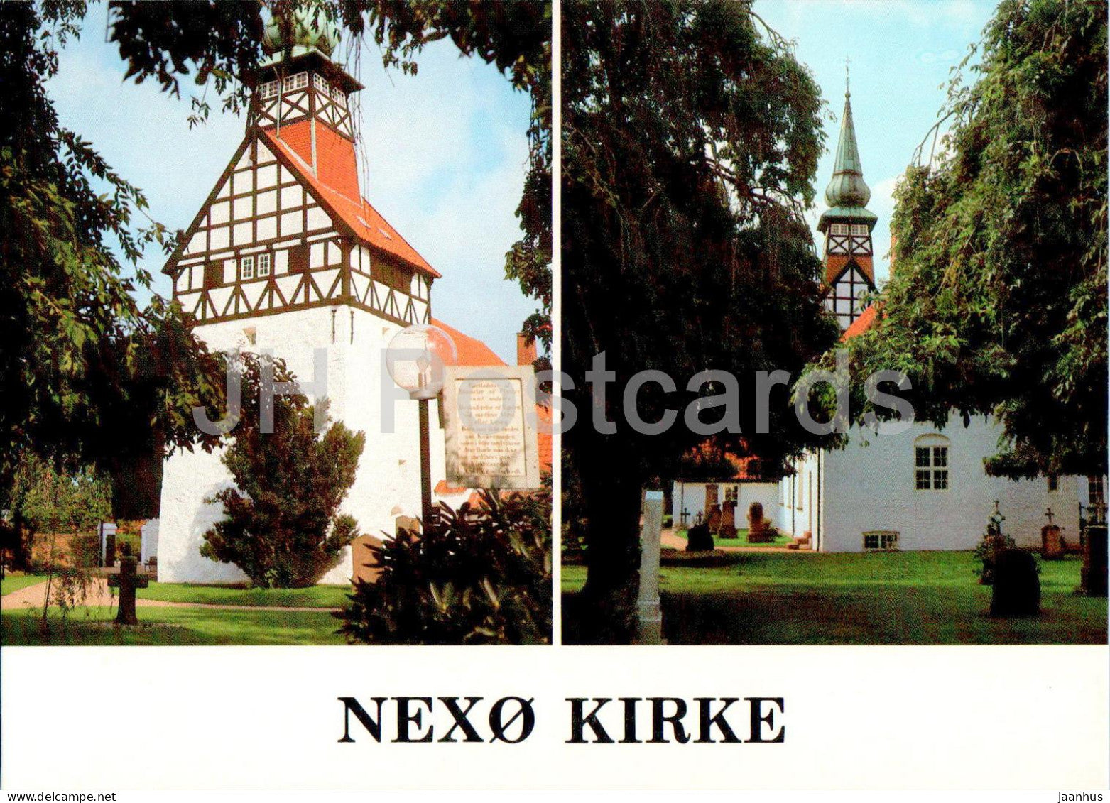 Nexo Kirke - church - 442 - Denmark - unused - JH Postcards