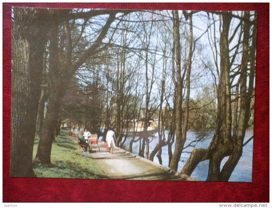 An Avenue on the bank of river Emajõgi - Tartu - 1978 - Estonia USSR - unused - JH Postcards