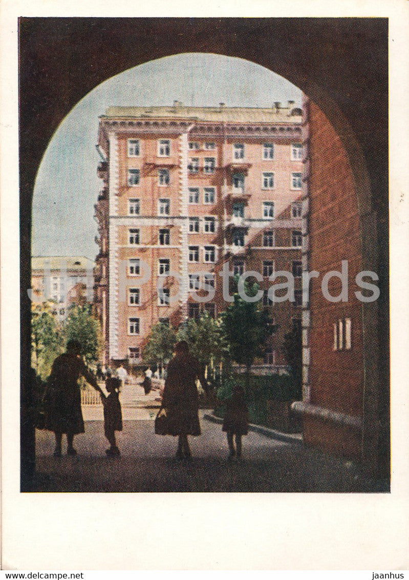 Moscow - New residential buildings - 1958 - Russia USSR - unused - JH Postcards