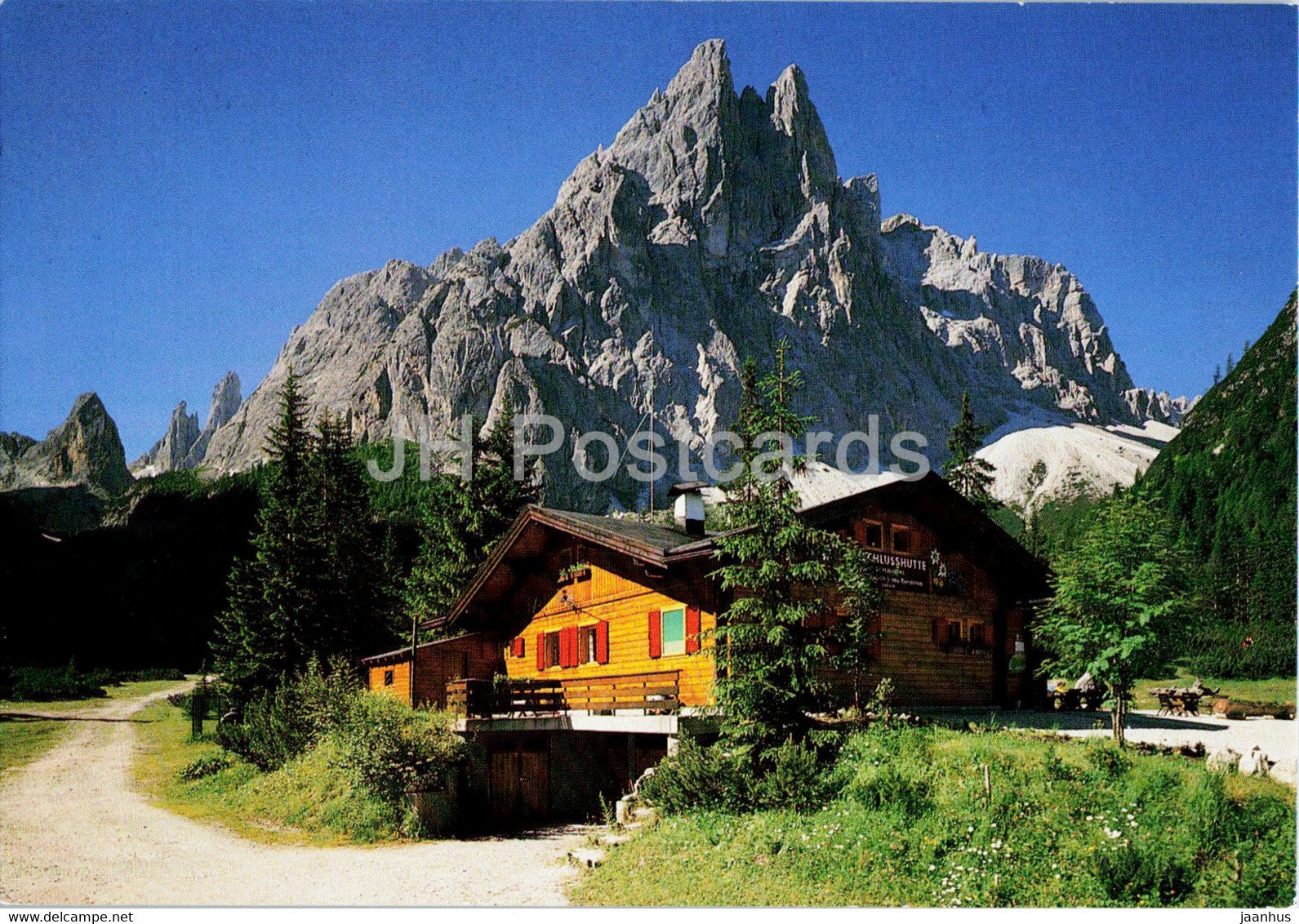 Dolomiti - Rifugio Capanna Fondo Valle 1548 - Talschlusshutte Cima Uno - Enselkofel - Italy - used - JH Postcards