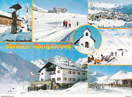 Serfaus Komperdell - Wintersportzentrum 1427 m - Kolnerhaus 1950 m - Tirol - 1999 - Austria - used - JH Postcards