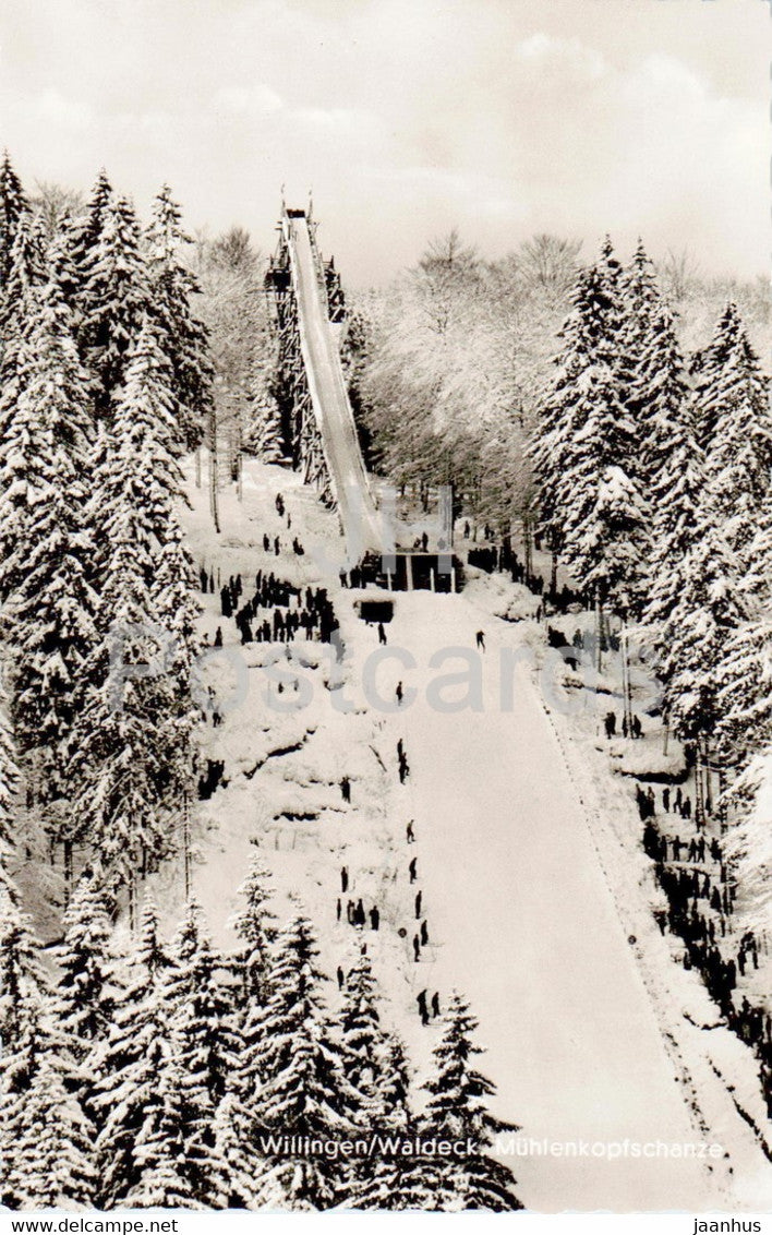 Willingen - Waldeck - Muhlenkopfschanze - ski jumping hill - sport - old postcard - Germany - unused - JH Postcards
