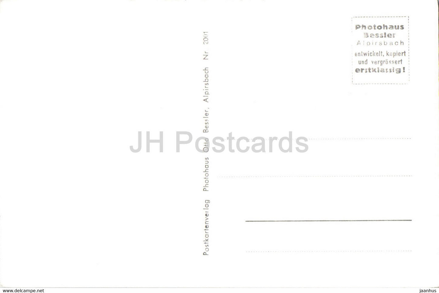 Kloster u Kurstadt Alpirsbach im Schwarzwald - old postcard - Germany - unused