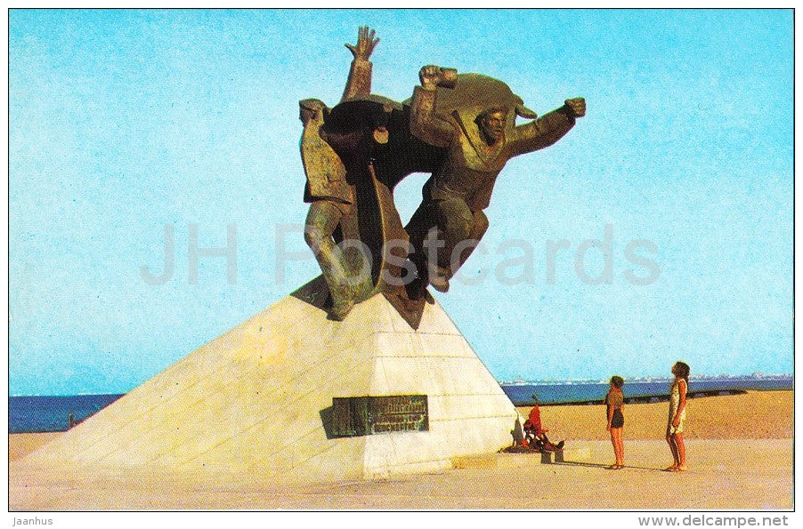 Monument to the sailors of the Black Sea - Yevpatoria - Crimea - 1974 - Ukraine USSR - unused - JH Postcards