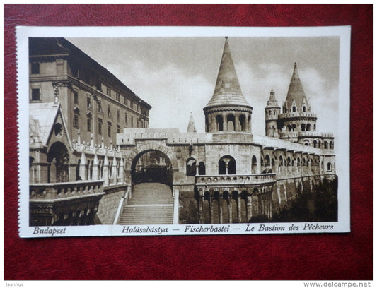 Halaszbastya - Fischerbastei - Fisher`s  bastion - 33 - Budapest - old postcard - Hungary - unused - JH Postcards