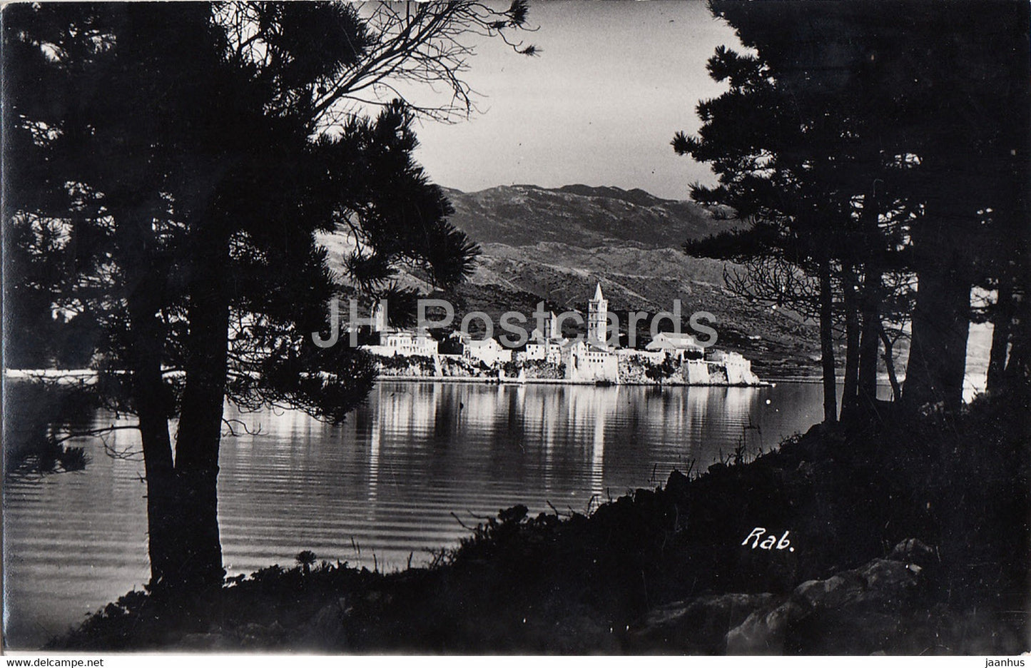 Rab - old postcard - 1939 - Croatia - used - JH Postcards