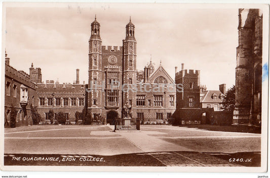 Eton College - The Quadrangle - 6240- 1952 - United Kingdom - England - used - JH Postcards