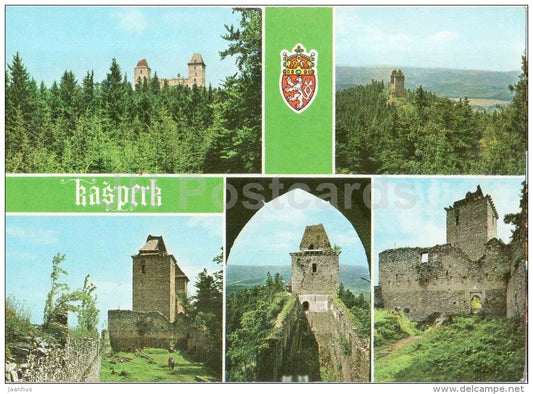 Kasperk - castle - Czechoslovakia - Czech - unused - JH Postcards