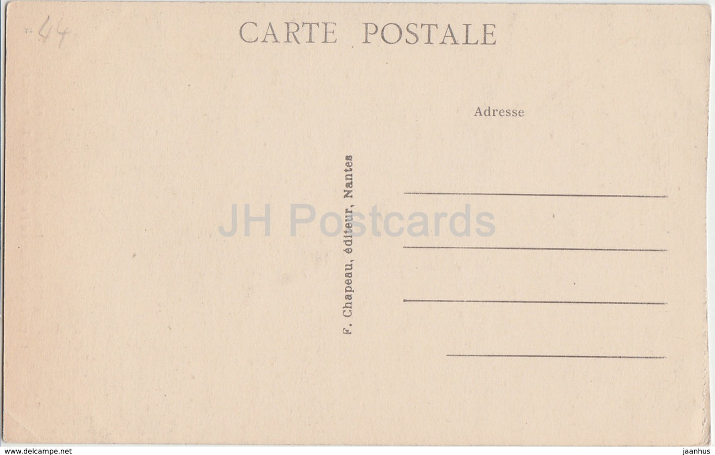 Nantes - Chateau des Ducs de Bretagne - Facade de la Tour du Fer a Cheval - 18 - old postcard - France - unused