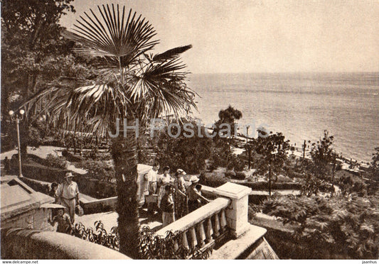 Sochi - on the embankment near the Primorskaya hotel - 1958 - Russia USSR - unused - JH Postcards