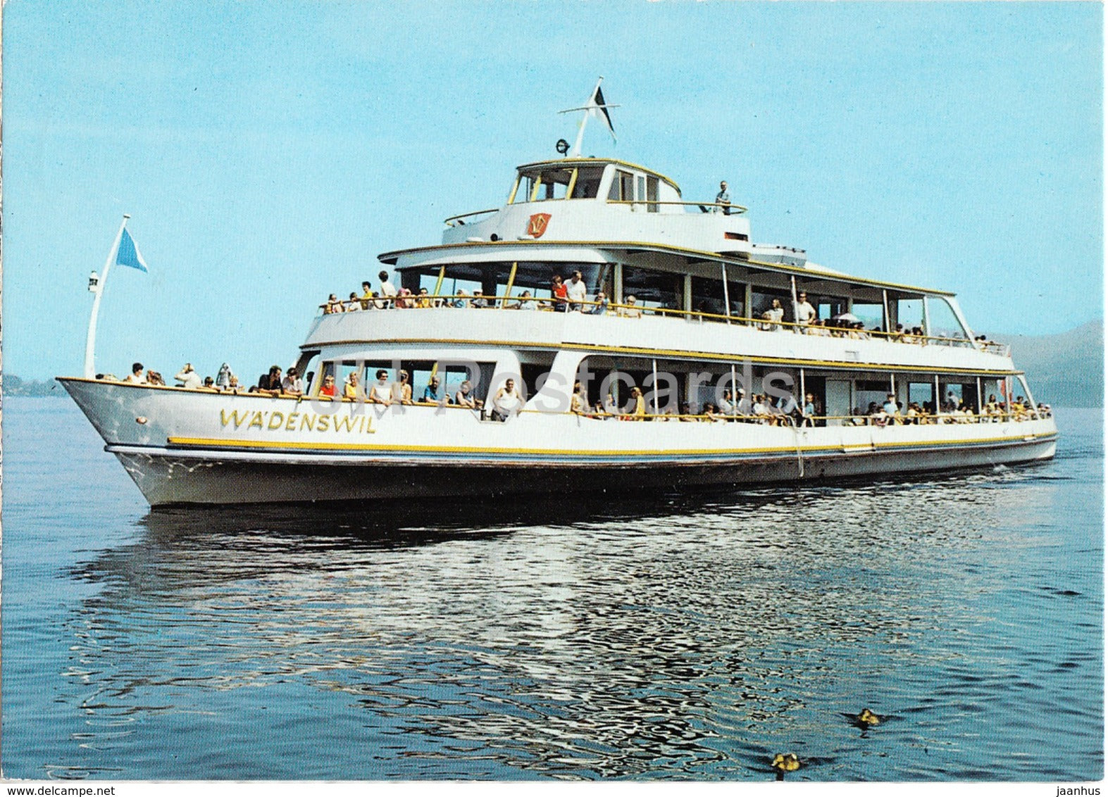 Zurichsee - motorschiff Wadenswil - passenger boat - 18540 - 1991 - Switzerland - used - JH Postcards