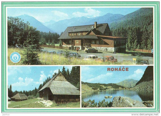 Rohace - Zverovka cottage - Orava Village Museum - mountain Volovec - Czechoslovakia - Slovakia - used 1990 - JH Postcards