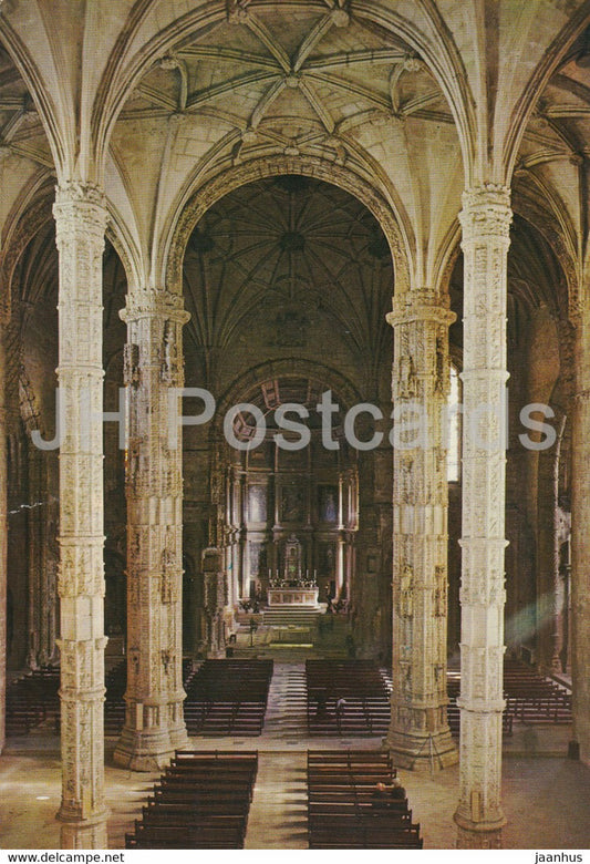 Lisbon - Lisboa - Mosteiro dos Jeronimos - Igreja - monastery - church - 145 - Portugal - unused - JH Postcards