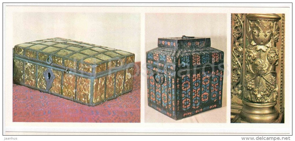 Art - Caskets - Veliky Ustyug - Russia USSR - 1977 - unused - JH Postcards
