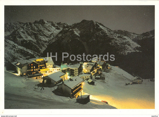 Winternacht im Hochsolden 2090 m - Oetztal Tirol - 1998 - Austria - used - JH Postcards