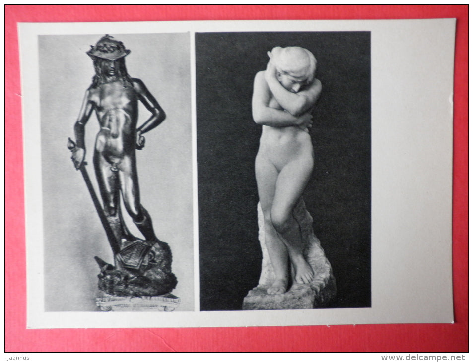 sculpture - Eve - 1967 - Russia USSR - unused - JH Postcards