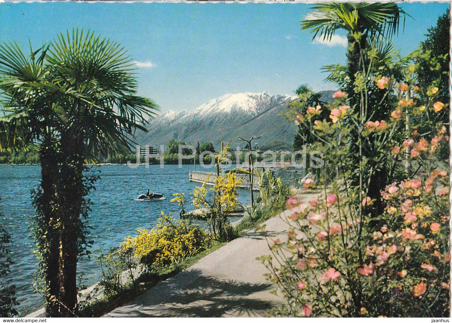 Locarno - sea - 692 - Switzerland - used - JH Postcards