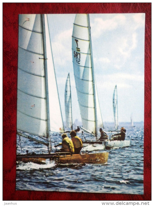 International Tornado class - sailing boat - 1980 - Estonia USSR - unused - JH Postcards