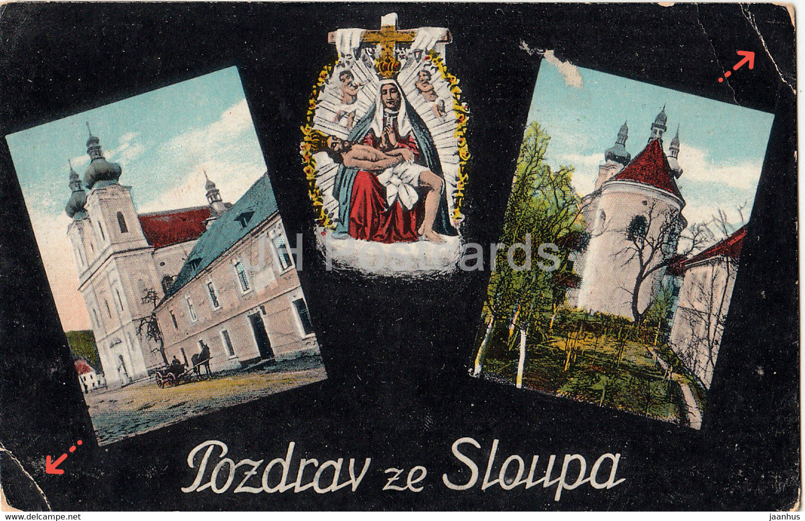 Pozdrav ze Sloupa - Sloup - old postcard - Czech Republic - unused - JH Postcards