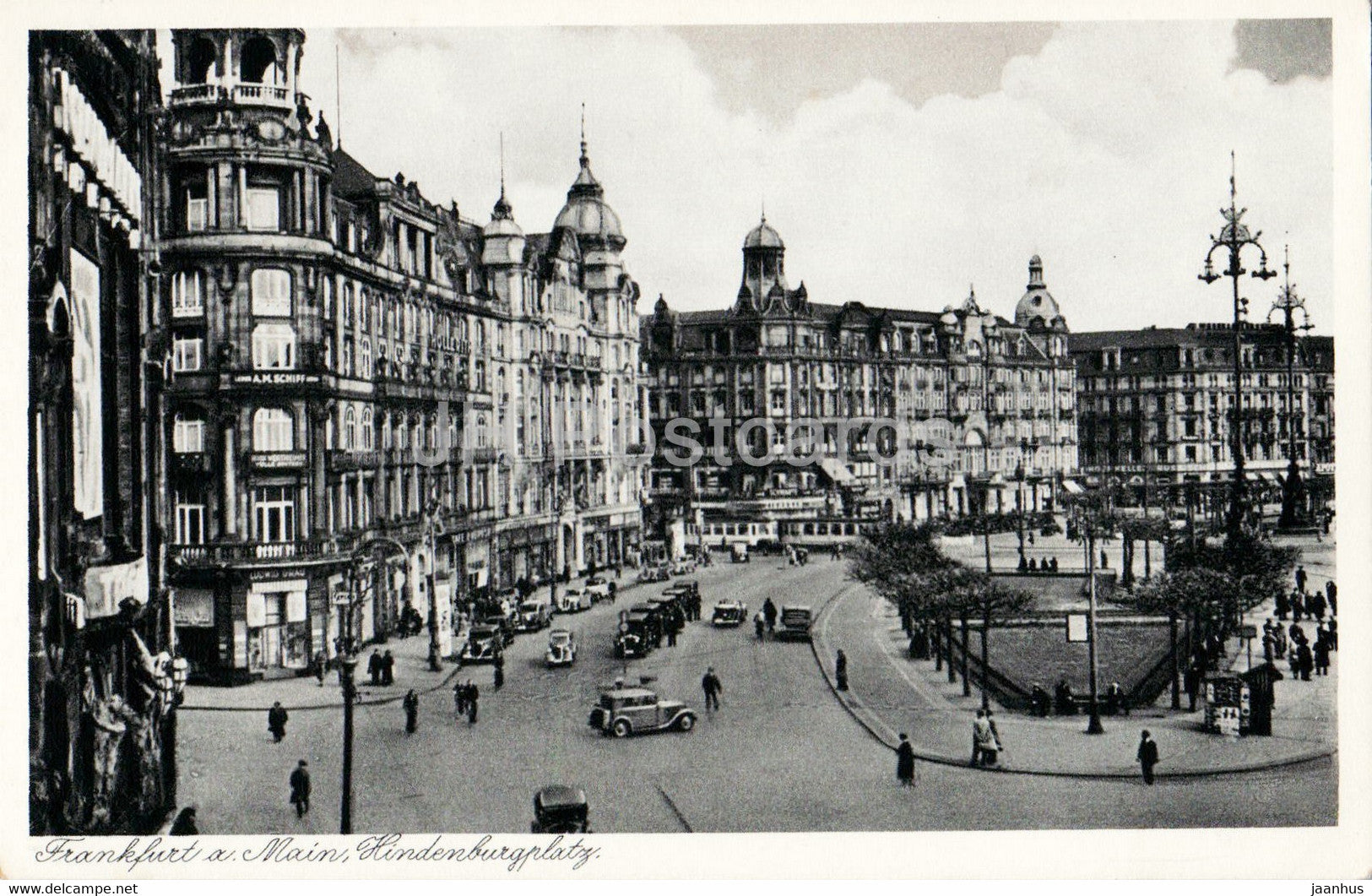 Frankfurt a Main - Hindenburgplatz - 141 - old postcard - Germany - unused - JH Postcards