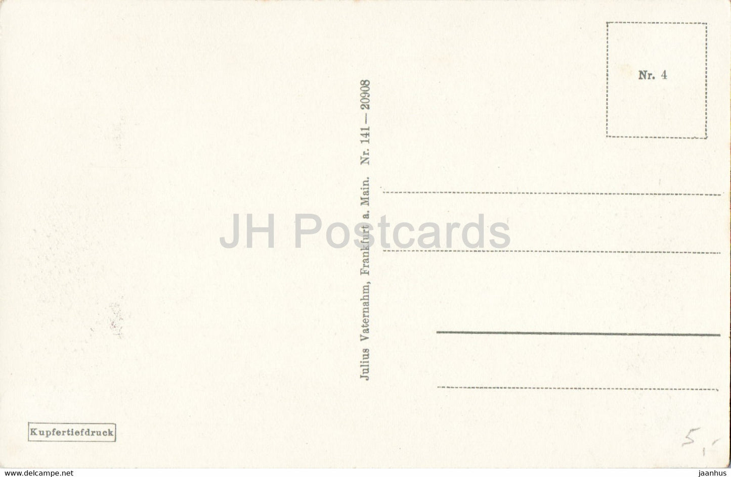 Frankfurt a Main - Hindenburgplatz - 141 - old postcard - Germany - unused