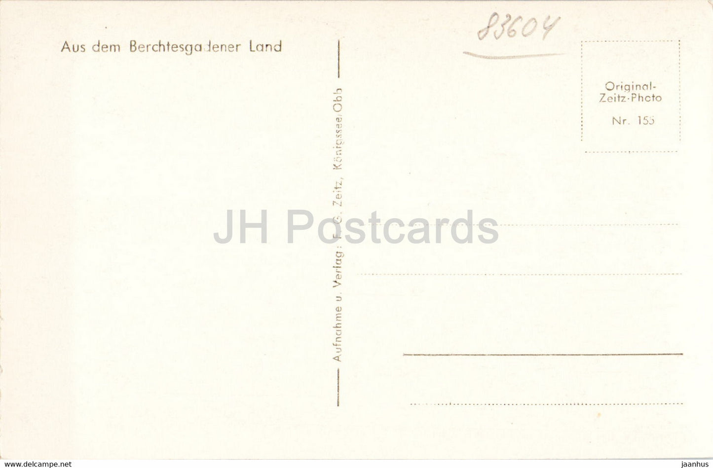 Der Konigssee vom Malerwinkel - Aus dem Berchtesgadener Land - old postcard - Germany - unused