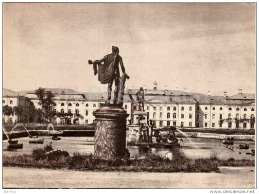 Upper Garden - Petrodvorets - restoration - large format postcard - 1966 - Russia USSR - unused - JH Postcards