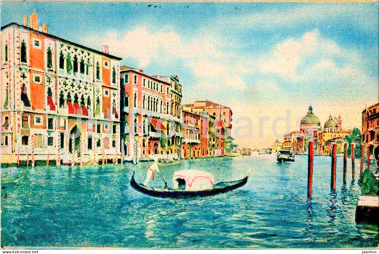 Venezia - Venice - Canal Grande - Palazzo Franchetti - Canal Grande - 4821-3 - old postcard - 1948 - Italy - used - JH Postcards