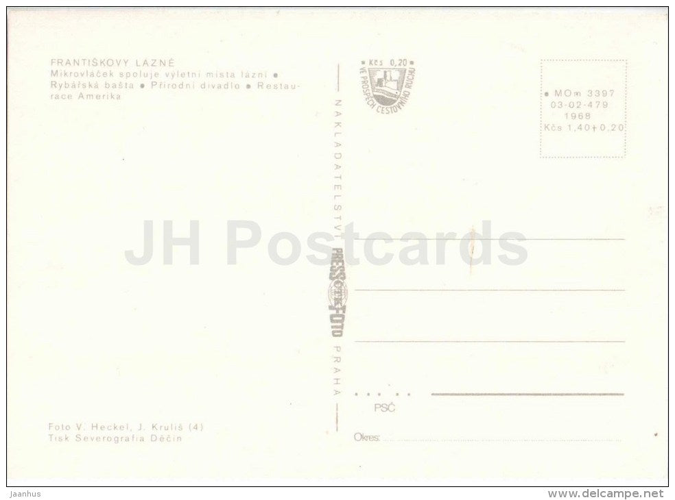 Tatranska Lomnica - Lomnicky Stit - hotel Lomnica - grandhotel Praha - High Tatras - Czechoslovakia - Slovakia - used - JH Postcards