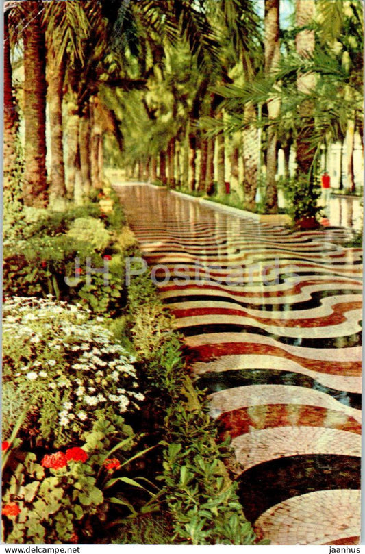 Alicante - Explanada de Espana - Esplanade of Spain - 38 - 1962 - Spain - used - JH Postcards